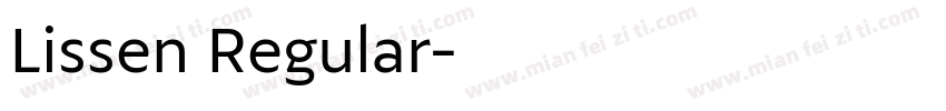 Lissen Regular字体转换